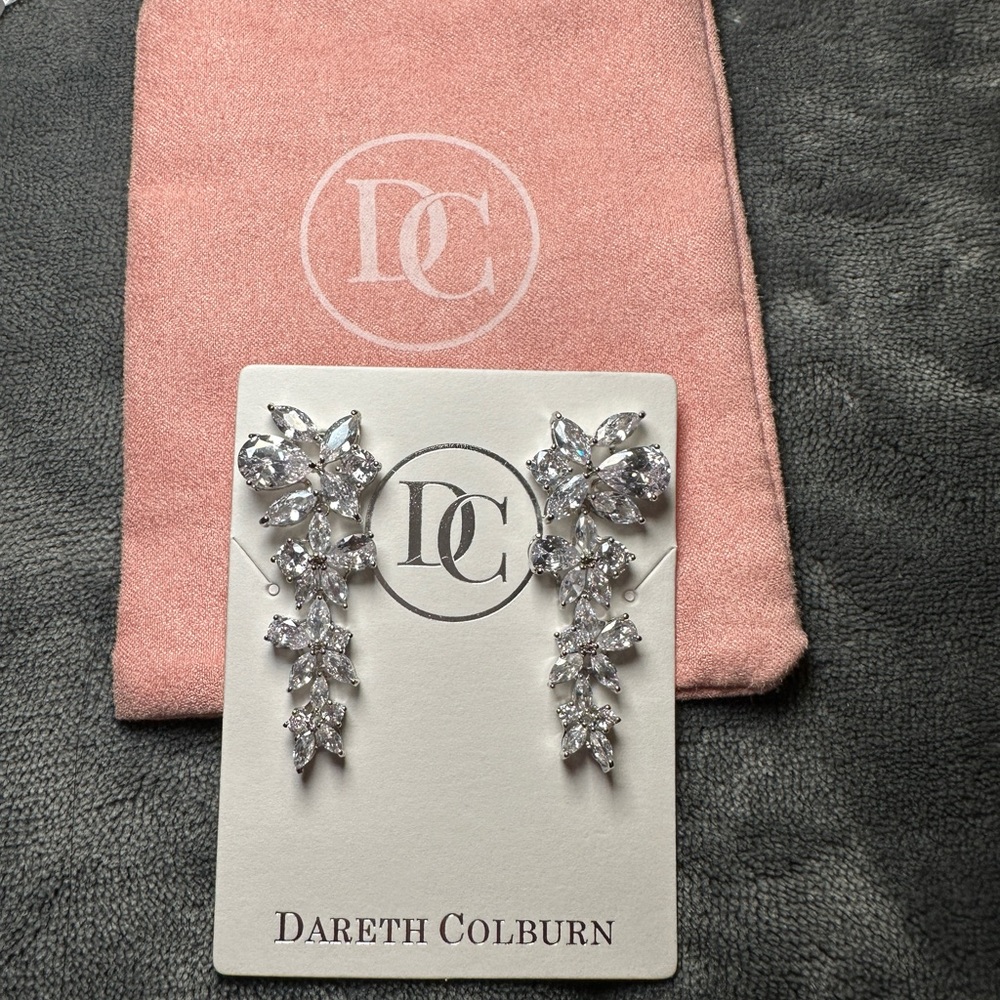 Delilah CZ drop earrings